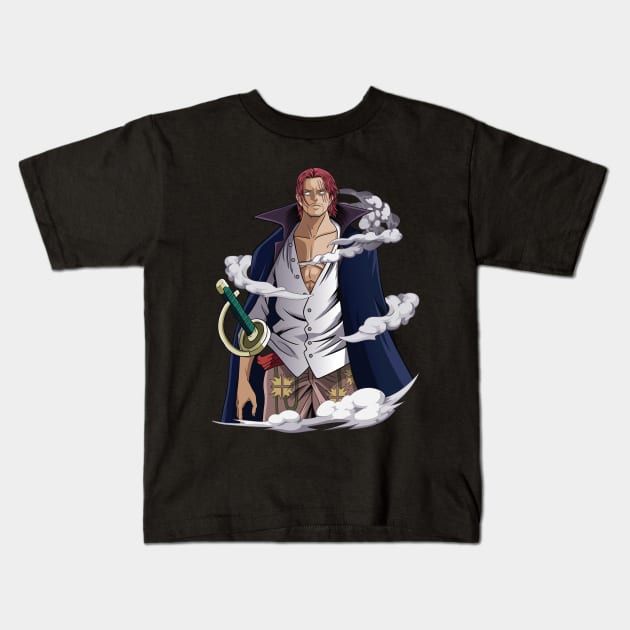 One Piece - Shanks Kids T-Shirt by mounier